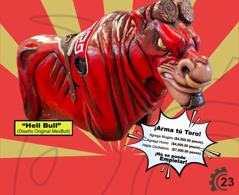 🐂 Toro XL (Equipo Completo) Diseño “HellBull” – Original MexBull - Toros XL MexBull